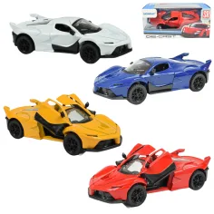 Die-Cast: Метален луксозен спортен автомобил с отварящи се врати, в различни варианти 12см 1бр