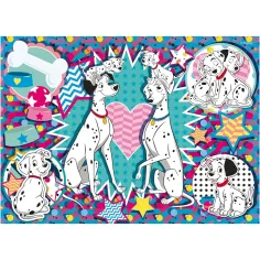 Disney 101 кученца 2 в 1 24 части пъзел и оцветяване 35x25cm - Lisciani изображение 2
