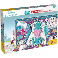 Disney 101 кученца 2 в 1 24 части пъзел и оцветяване 35x25cm - Lisciani