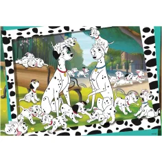 Disney 101 кученца 2 в 1 24 части пъзел и оцветяване 50x35 см - Lisciani изображение 2