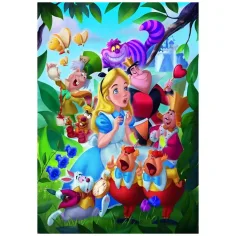 Disney - Алиса в страната на чудесата 1000 части пъзел с постер - Clementoni изображение 2