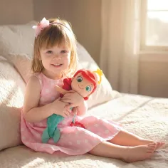 Disney Baby Ariel плюшена фигура с дрънкалка 33см - Clementoni изображение 2