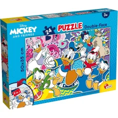 Disney Доналд Дък 2 в 1 24 части пъзел и оцветяване 50x35см - Lisciani