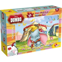 Disney Dumbo 2 в 1 35 части макси пъзел и оцветяване 70x50см - Lisciani