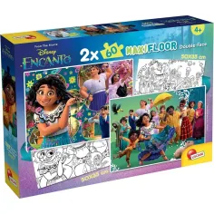 Disney Encanto 2 в 1 макси 2x60бр. пъзел и оцветяваща книга 50x35см - Lisciani