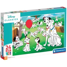 Disney класики: 101 Кученца 24 бр. макси суперколор пъзел - Clementoni