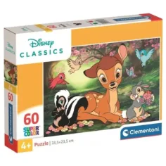 Disney Класики Бамби Супер Цвят 60 части пъзел - Clementoni