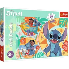 Disney: Lilo & Stitch един щастлив ден 24бр. Maxi пъзел - Trefl