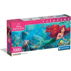 Disney - Малката русалка 1000 части панорамна пъзел с постер - Clementoni