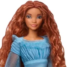 Disney Малката русалка: Ариел кукла в синя рокля 30см - Mattel изображение 3