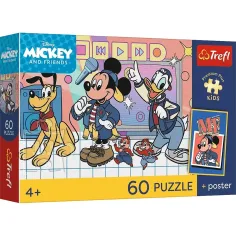 Disney Mickey мишка и приятелите му 60бр. премиум плюс деца пъзел с постер - Trefl
