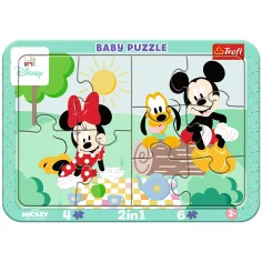 Disney Мини и Мики Маус приключения 2 в 1 рамков пъзел - Trefl
