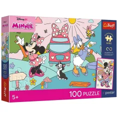 Disney Мини Маус Розово приключение 100бр. UFT пъзел с постер - Trefl изображение 1