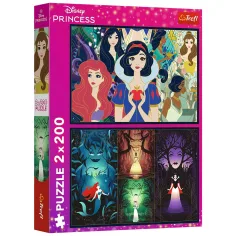 Disney очарователни принцеси 2x200бр. пъзел - Trefl