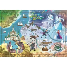 Disney: Пъзел карта Замръзналото кралство 1000 части - Clementoni изображение 2