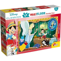Disney Пинокио 2 в 1 макси 24бр. пъзел и оцветяване 70x50см - Lisciani