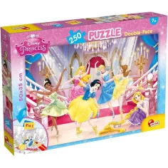Disney Принцеси 2 в 1 250 части пъзел и оцветяване 50x35cm - Lisciani