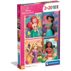 Disney Принцеси 2 в 1 пъзел - Clementoni