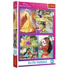 Disney Принцеси 2x70бр-пъзел - Trefl