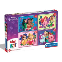 Disney принцеси 4 в 1 пъзел - Clementoni