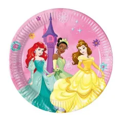 Disney Принцеси 8бр. комплект хартиени чинии 20см