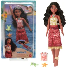 Disney Принцеси: Моана 2 плуваща кукла с аксесоари - Mattel