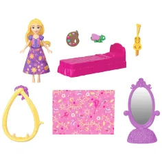 Disney Принцеси Палата мини Рапунцел с кукла - Mattel изображение 3