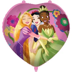 Disney Принцеси: Сърцевидна фолиена балон 46см