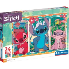 Disney Stitch 24 бр. макси суперцветен пъзел - Clementoni