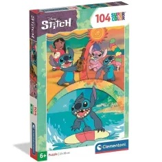 Disney Stitch A звездно куче supercolor 104бр. пъзел - Clementoni