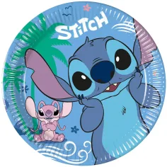 Disney Stitch хартиена чиния 8бр. комплект 20см