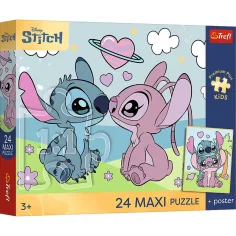Disney Stitch и Angel 24 части Maxi пъзел - Trefl изображение 1