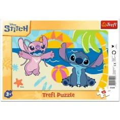 Disney Stitch морско приключение 15 части рамков пъзел - Trefl