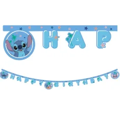 Disney Stitch рожден ден "Честит рожден ден" парти банер 200см