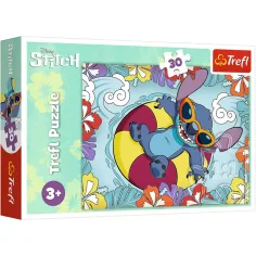 Disney Stitch се наслаждава на ваканцията 30 части пъзел - Trefl