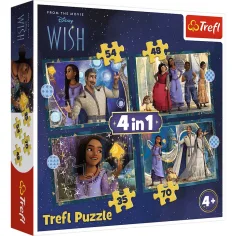Disney Wish: Желание 4 в 1 пъзел - Trefl