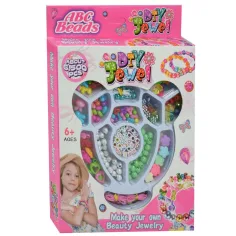 DIY Jewel: ABC комплект за изработка на бижута с цветни и буквени мъниста