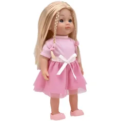 Dolls World: Български говореща кукла Шарлот в розова рокля изображение 3
