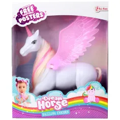 Dream Horse Блестящ еднорог с розови крила 18см