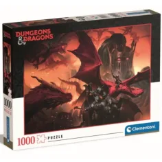 Dungeons & Dragons: Червен дракон HQC 1000 части пъзел - Clementoni