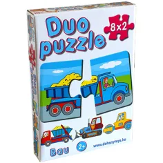 DUO Пъзел с работни машини - D-Toys