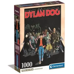 Dylen Dog комиксово HQC 1000 части пъзел с постер - Clementoni
