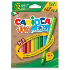 Eco Family Joy 12бр. комплект флумастери 2.8 мм - Carioca