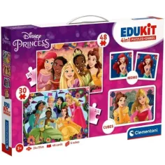 Edukit: Disney Принцеси 4 в 1 игрален комплект - Clementoni