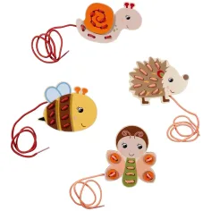 Eichhorn: Животински нанизващ дървен играчка - Simba Toys изображение 2