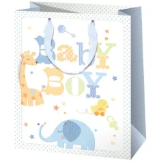 Ексклузивна голяма подаръчна чанта Baby Boy 27x33x14cm