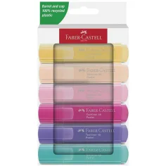 Faber-Castell: 1546 Маркер за текст в пастелни цветове, комплект от 6 броя