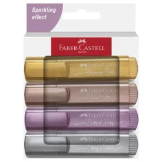 Faber-Castell: 1546 Метал 4 бр. комплект флумастери за текст