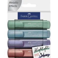 Faber-Castell: 1546 Метален маркер за текст 4бр комплект