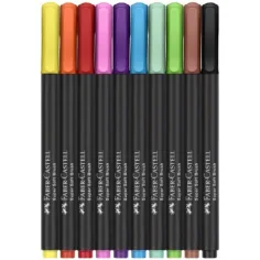 Faber-Castell: Черна серия 10бр. комплект цветни маркери изображение 2
